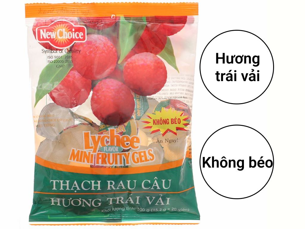 Thạch rau câu hương trái vải New Choice gói 300g 2