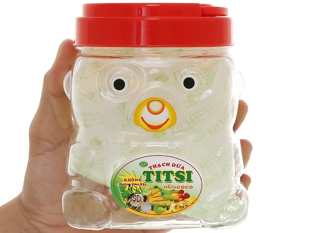 Thạch dừa Titsi hũ gấu 500g 5
