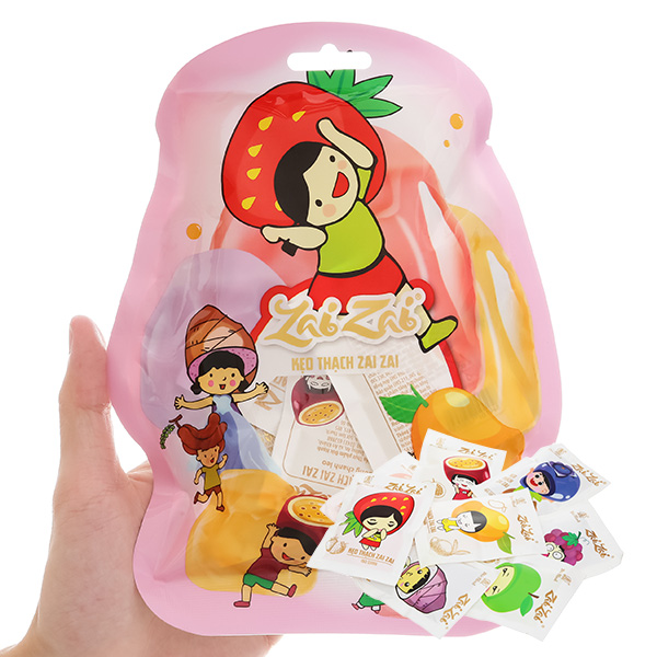 Kẹo thạch Zai Zai gói 160g (dạng gói vuông)