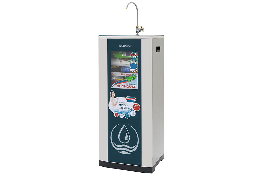 Máy lọc nước RO Sunhouse SHR88210K 10 lõi Màu Bạc