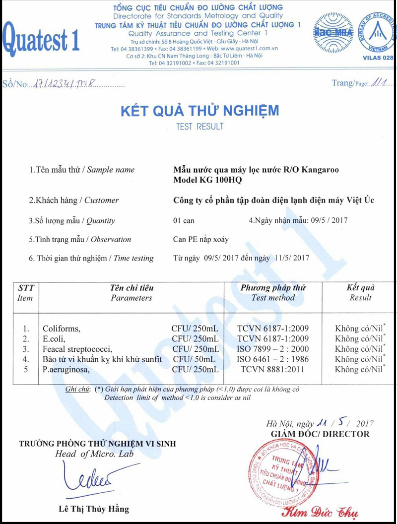 Máy lọc nước Hydrogen Kangaroo VTU KG100HA