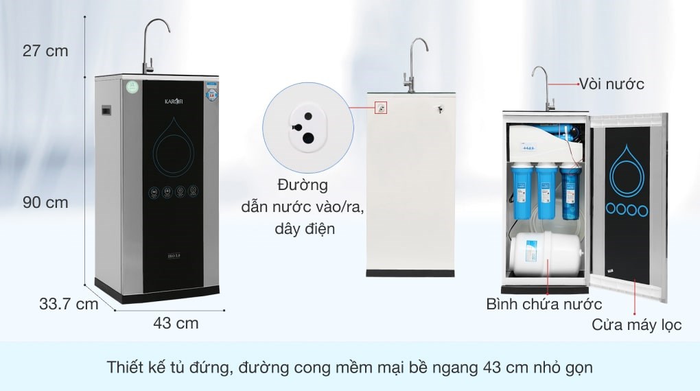 Máy lọc nước RO Karofi K9IQ 2.0 9 lõi