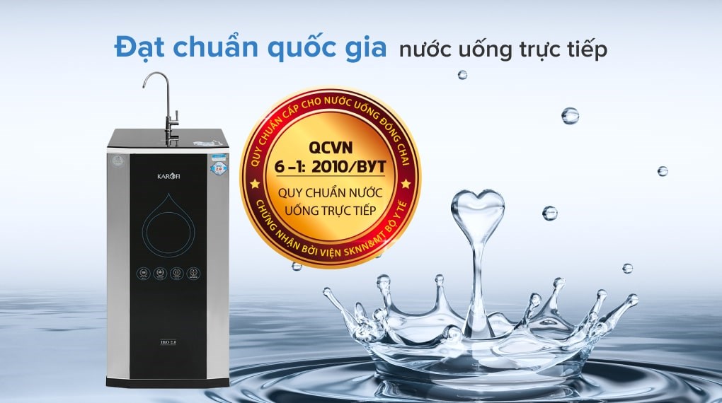 Máy lọc nước RO Karofi K9IQ 2.0 9 lõi - Nước sạch