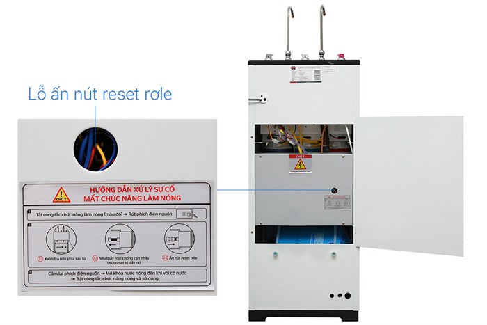 Máy lọc nước RO nóng nguội lạnh Sunhouse SHR76210CK 10 lõi Màu Đen - Xám