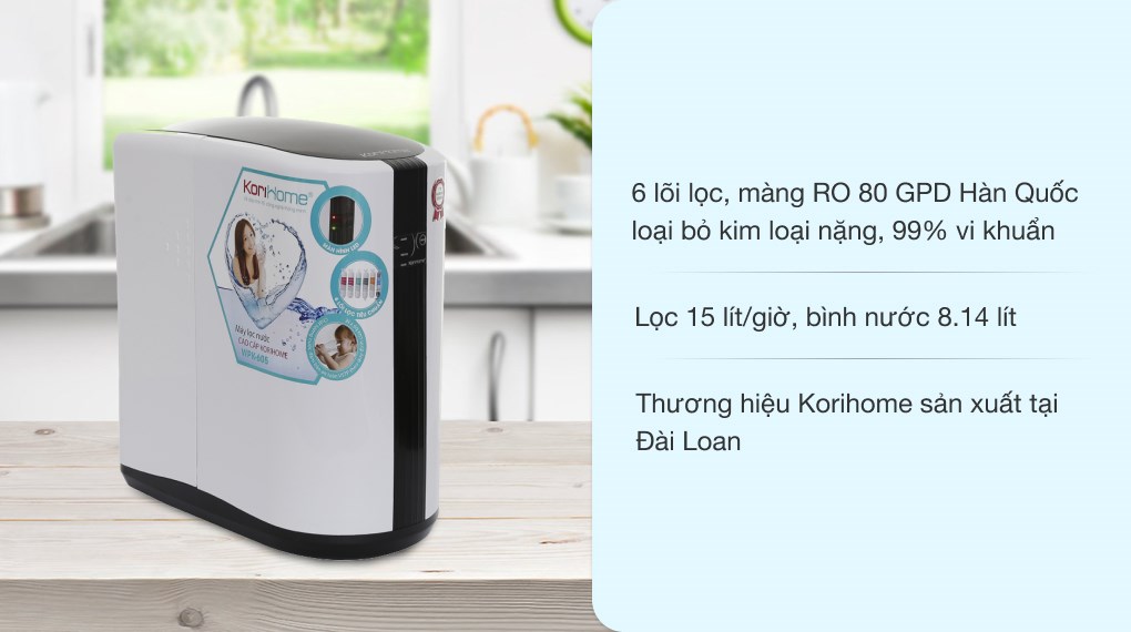 Máy lọc nước RO Korihome WPK-605 6 lõi