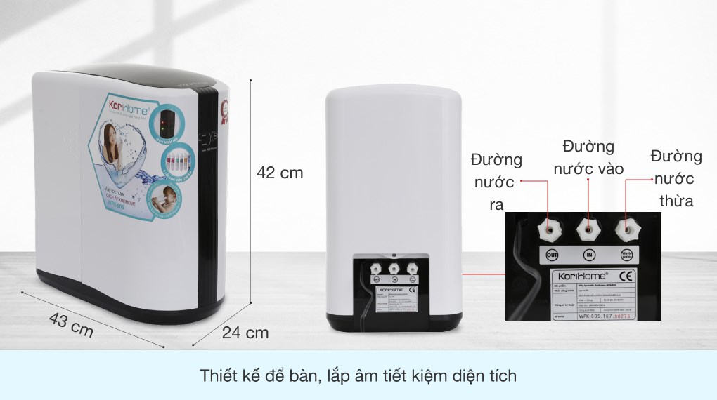 Máy lọc nước RO Korihome WPK-605 6 lõi
