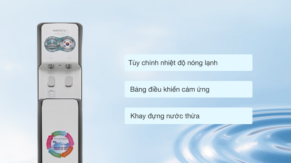 Máy lọc nước RO nóng lạnh Korihome WPK-838 5 lõi