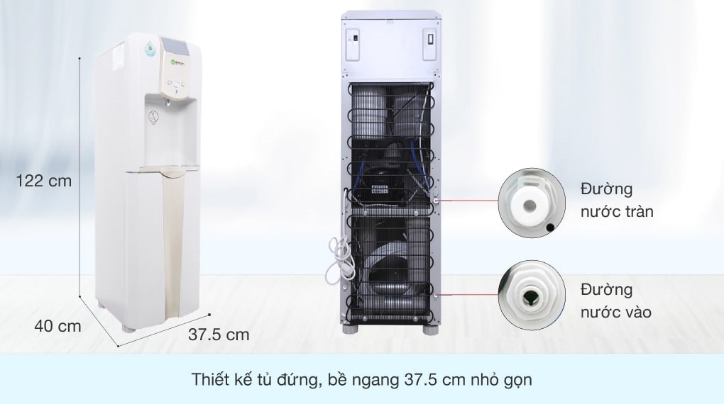 Máy lọc nước RO nóng nguội lạnh AOSmith ADR75-V-ET-1 5 lõi