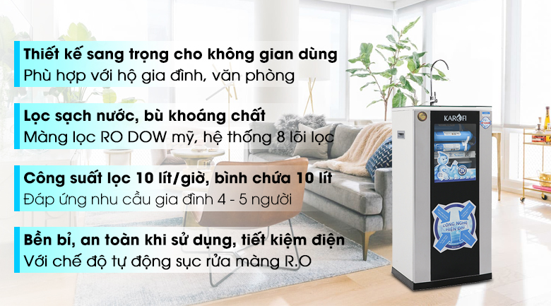 Máy lọc nước RO Karofi KSI80-A 8 lõi - 11