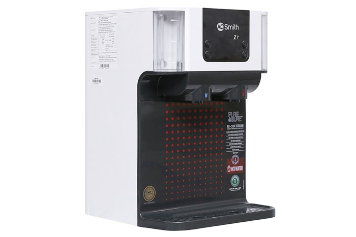 Máy lọc nước RO có nước nóng AOSmith Z7 5 lõi Màu Trắng - Đen