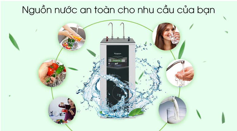 Máy lọc nước RO nóng nguội lạnh Kangaroo KG10A3 10 lõi - 16