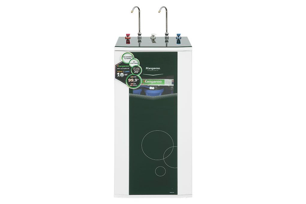 Máy lọc nước RO nóng nguội lạnh Kangaroo KG10A3 10 lõi Màu Đen - Xám