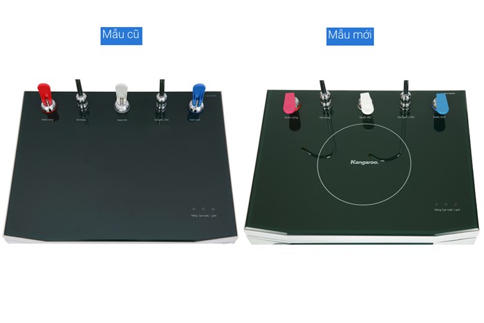 Máy lọc nước RO nóng nguội lạnh Kangaroo KG10A3 10 lõi Màu Đen - Xám