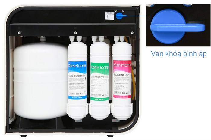 Máy lọc nước RO Korihome WPK-606-LT 6 lõi Màu Trắng