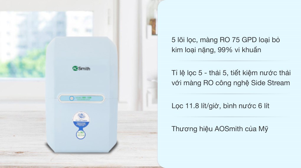 Máy lọc nước RO AOSmith M2 5 lõi - 2
