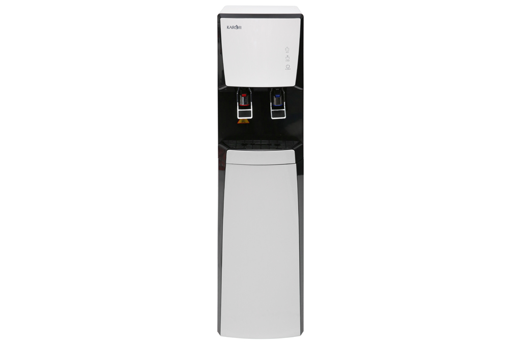 Thiết kế sang trọng, màu đen trắng tinh tế - Máy lọc nước tích hợp nóng lạnh Karofi HCV351-WH