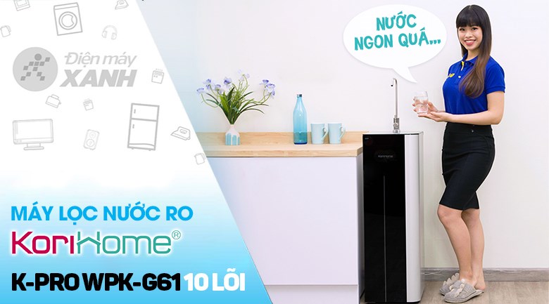 Máy lọc nước RO Korihome K-PRO WPK-G61 10 lõi