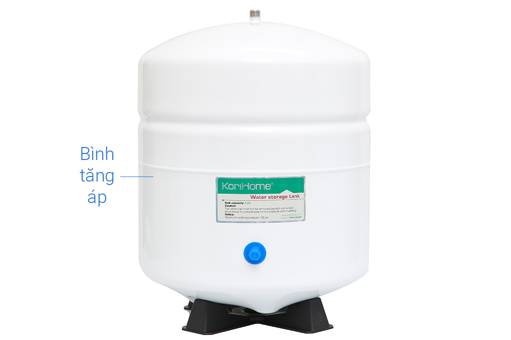 Bình chứa nước lớn dung tích đến 12 lít nước - Máy lọc nước RO Korihome WPK-K91 9 lõi