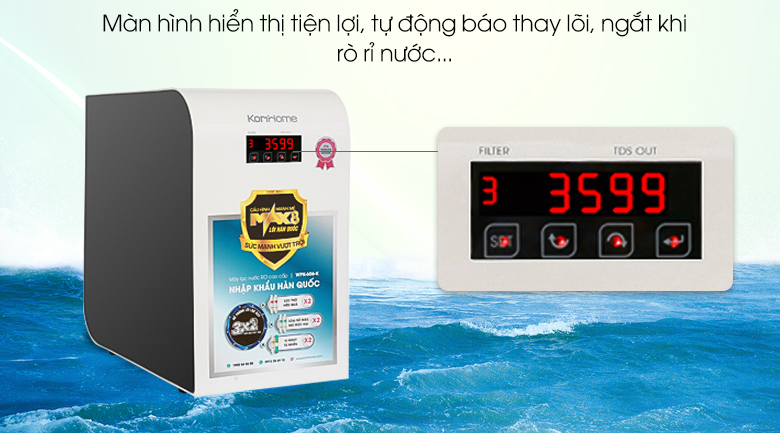 Máy lọc nước RO Korihome WPK-606-K 8 lõi