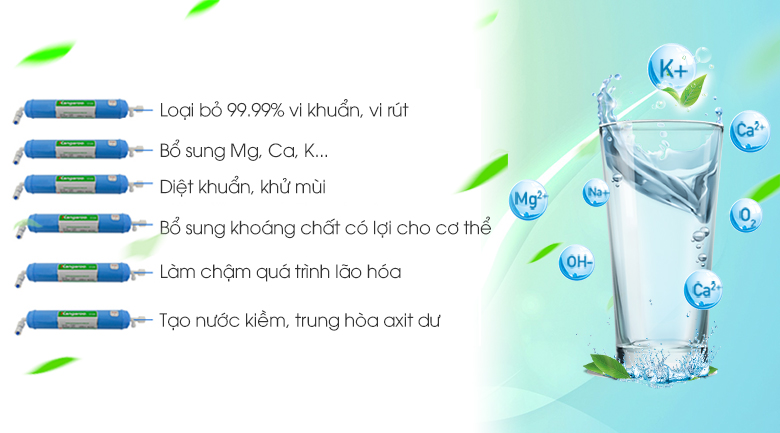 Máy lọc nước RO Kangaroo KG99A VTU 9 lõi - 9