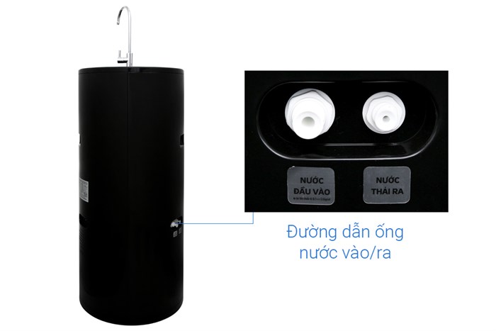 Máy lọc nước RO Hydrogen Kangaroo KG100HC 10 lõi Màu Đen