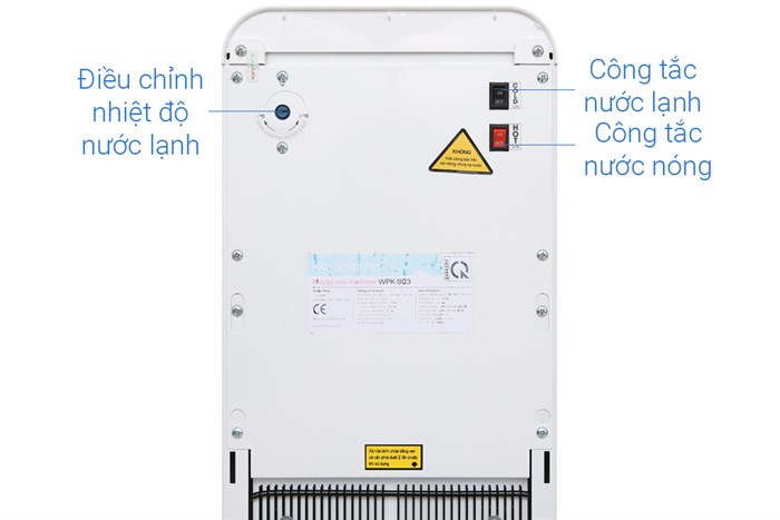 Máy lọc nước RO nóng lạnh Korihome WPK-903 7 lõi Màu Trắng