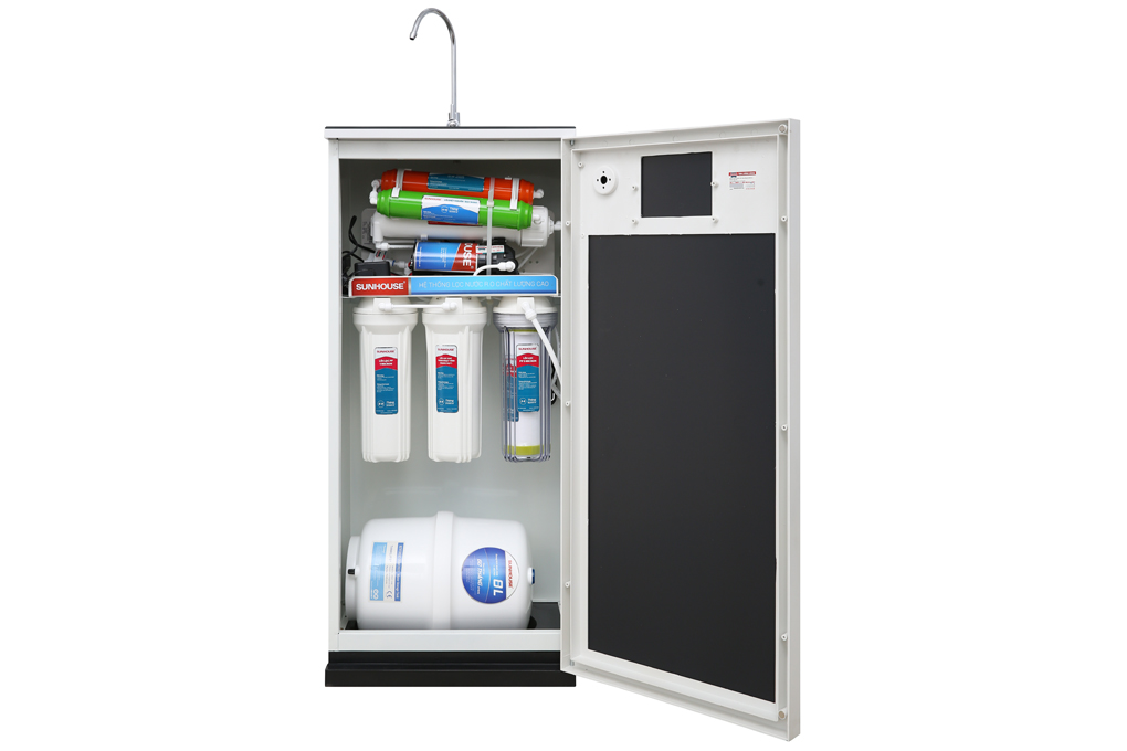 Máy lọc nước RO Sunhouse SHA8858K 8 lõi Màu Đen