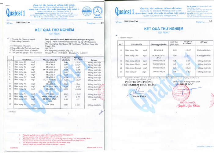 Máy lọc nước RO Hydrogen Kangaroo KG100HU 5 lõi Màu Trắng - Đen