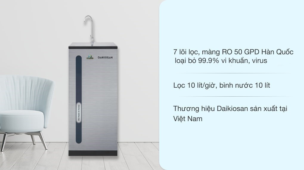 Máy lọc nước RO Daikiosan DXW-33007H 7 lõi