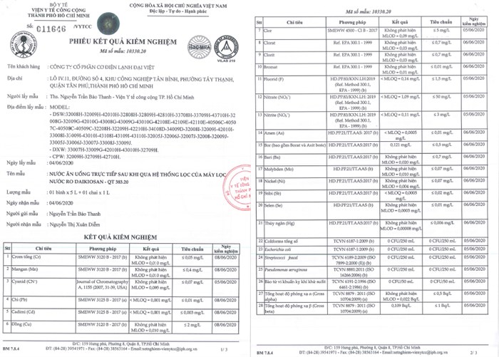 Máy lọc nước RO Daikiosan DXW-33007H 7 lõi Màu Xám