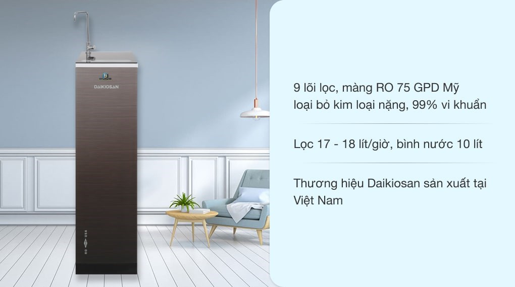 Máy lọc nước RO Daikiosan DXW-33009G 9 lõi - 2