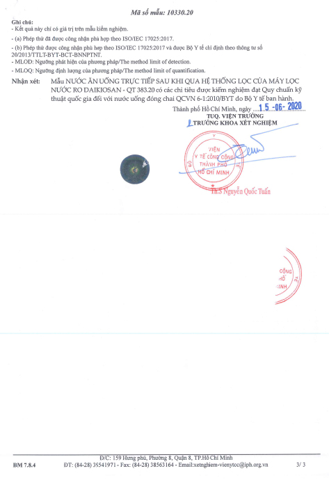 Máy lọc nước RO Daikiosan DXW-33009G 9 lõi Màu Nâu