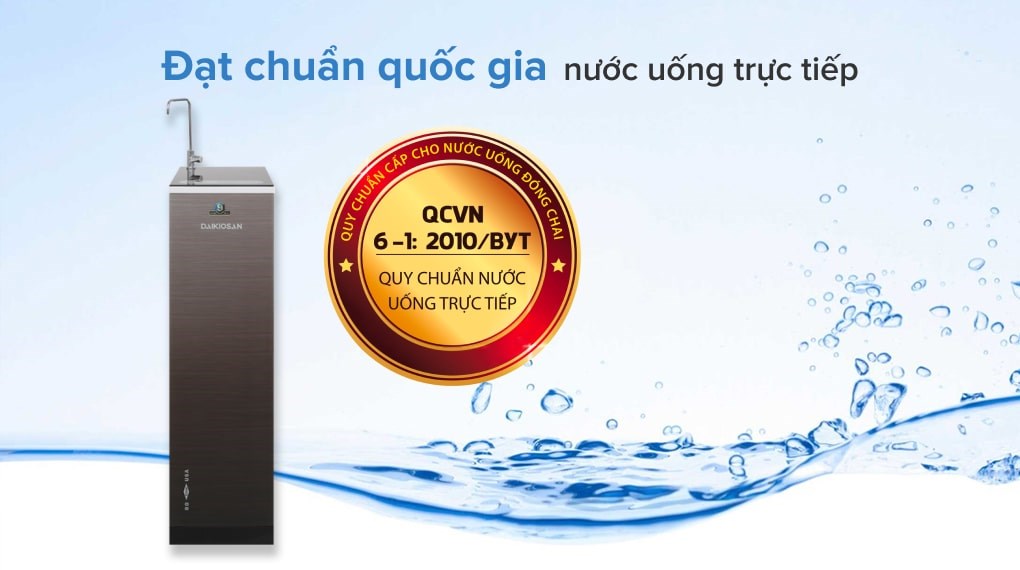 Máy lọc nước RO Daikiosan DXW-33009G 9 lõi - Nước sạch