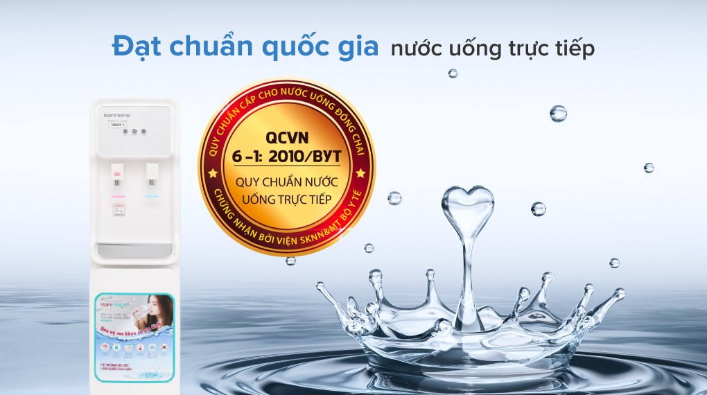 Máy lọc nước RO nóng lạnh Korihome WPK-915 9 lõi - Nước sạch