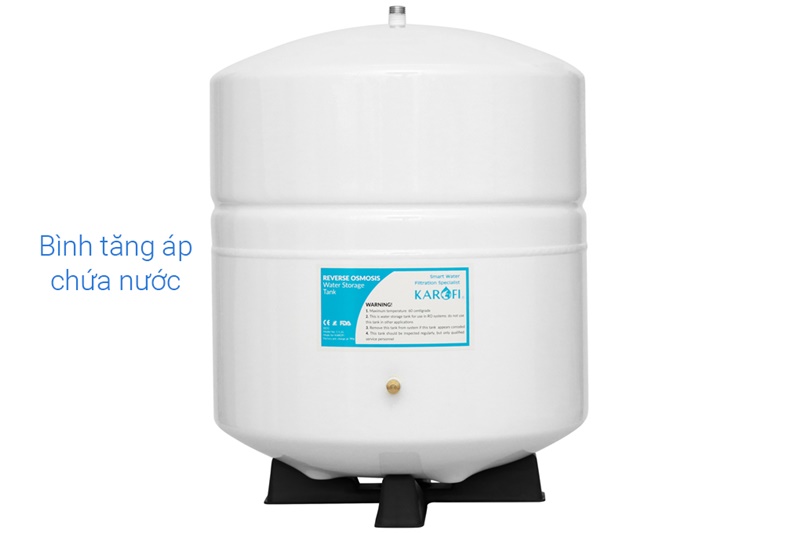 Công suất lọc lớn 20 lít/giờ, dung tích bình chứa nước 20 lít - Máy lọc nước RO Karofi S-s117 7 lõi