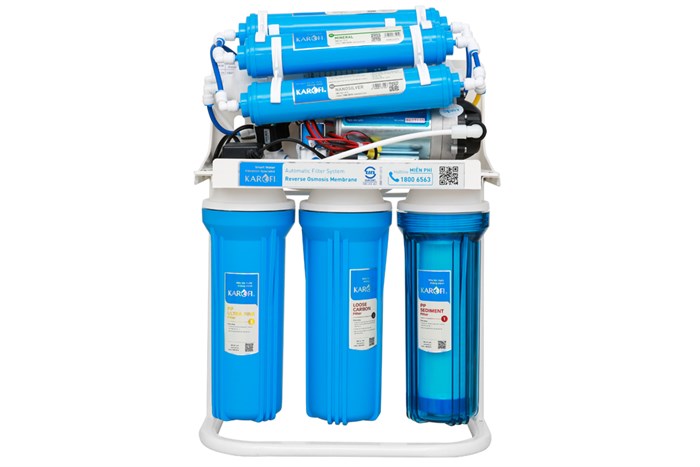Máy lọc nước RO Karofi S-s117 7 lõi Màu Trắng - Xanh