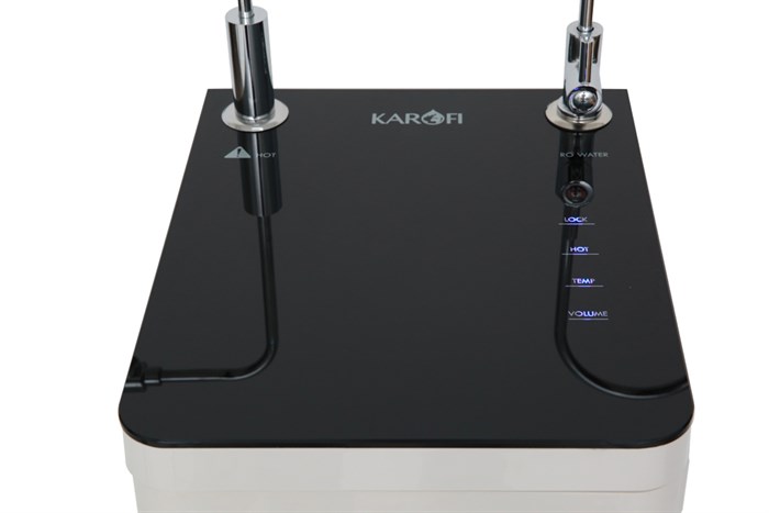 Máy lọc nước nóng nguội RO Karofi O-H128/H 8 lõi Màu Trắng - Đen