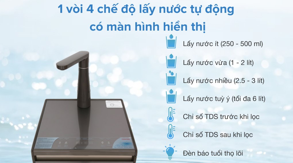 Máy lọc nước RO Toshiba TWP-N1843SV 3 lõi