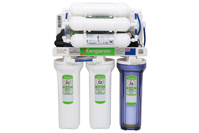 Máy lọc nước RO không vỏ Hydrogen Kangaroo KG100HQ 9 lõi Màu Trắng