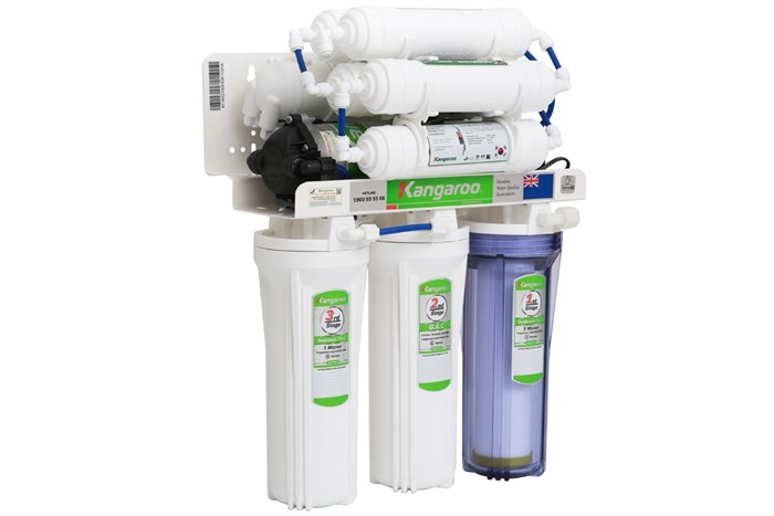 Máy lọc nước RO không vỏ Hydrogen Kangaroo KG100HQ 9 lõi Màu Trắng