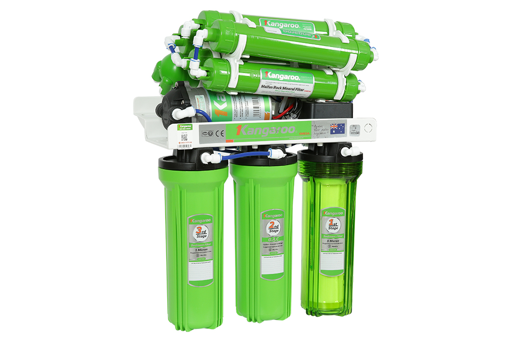 Máy lọc nước RO Kangaroo KG110 9 lõi Màu Xanh lá