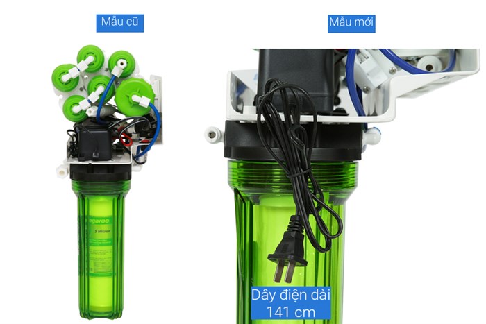 Máy lọc nước RO Kangaroo KG110 9 lõi Màu Xanh lá