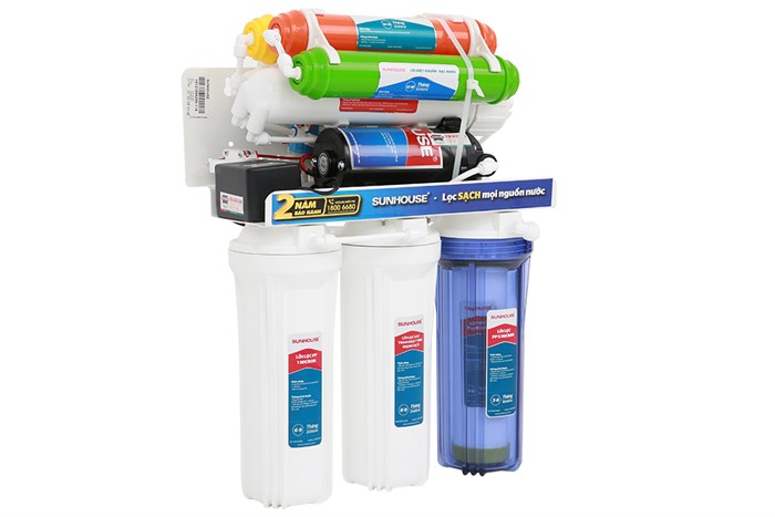 Máy lọc nước RO Sunhouse SHA8878KV 8 lõi Màu Trắng