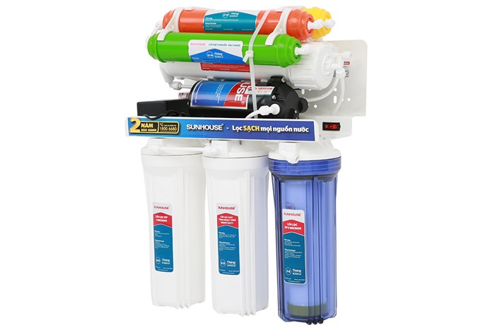 Máy lọc nước RO Sunhouse SHA8878KV 8 lõi Màu Trắng