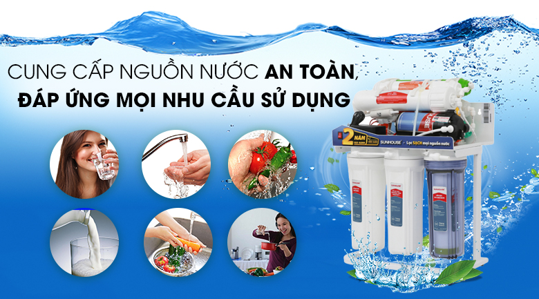 Máy lọc nước RO Sunhouse SHA88117KV 10 lõi - 8