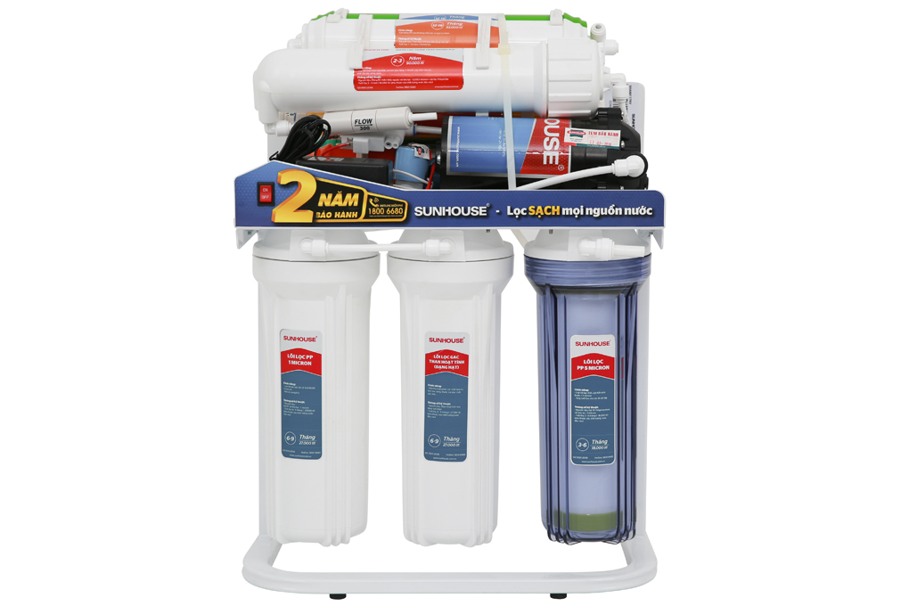Máy lọc nước RO Sunhouse SHA88117KV 10 lõi Màu Trắng