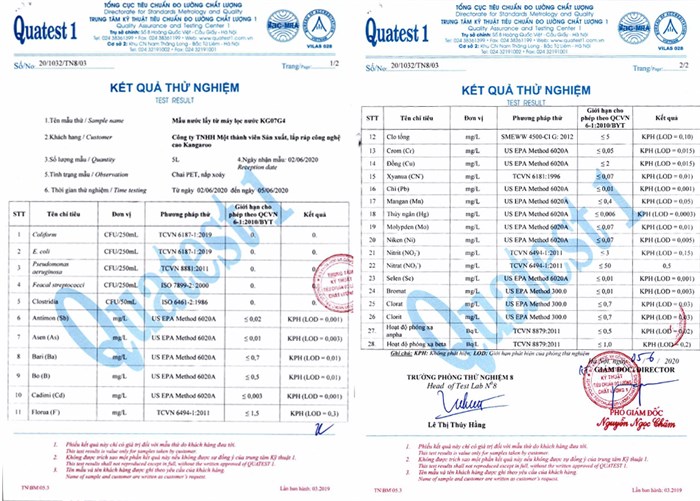 Máy lọc nước RO Kangaroo KG07G4VTU 7 lõi Màu Đen - Bạc