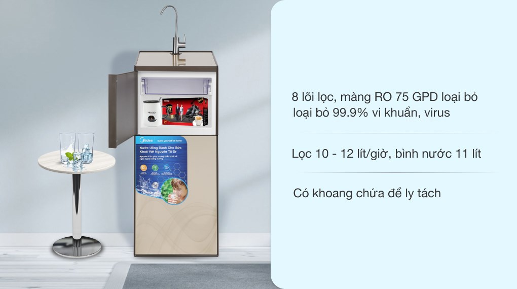 Máy lọc nước RO Midea MWP-S0820MR 8 lõi