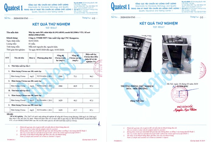 Máy lọc nước RO lọc nước mặn, nước lợ Kangaroo KG3500AVTU 10 lõi Màu Đen - Xám