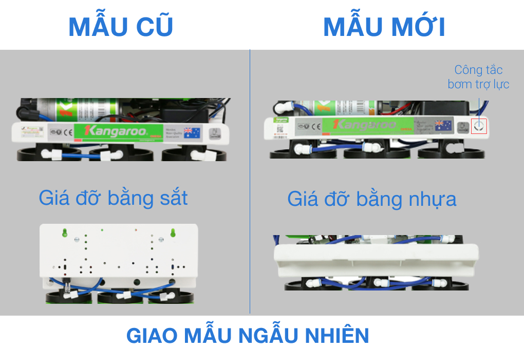 Thiết kế thay đổi - Máy lọc nước R.O nước mặn, nước lợ Kangaroo KG3500AVTU 10 lõi 